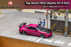 1/64 Focal Horizon FHNSR32PC Top Secret Skyline GT-R R32 Pink/ Carbon