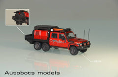 (Pre-Order) 1/64 Autobots Models AMTLC796X6R Toyota Land Cruiser LC79 6x6 Red LHD