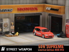 1/64 Street Weapon SWHCEG6SNGR Honda Civic EG6 Supreme No Good Racing