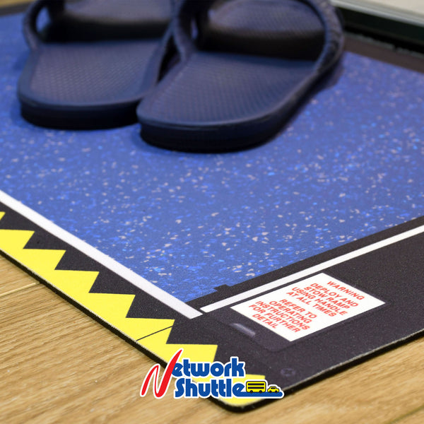 Mat Wheelchair Ramp (Dark Blue Flooring with Red Lettering) Network