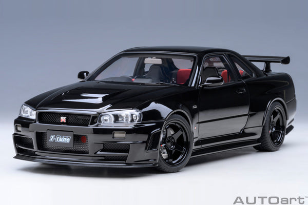 AUTOart  NISSAN SKYLINE GT-R R34【１／１８】 1/18 AUTOART 77463 Nissan Skyline GT-R (R34) Z-Tune (Black Pearl