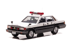 1/43 Rai's H7438501 Nissan Cedric (YPY30 Modified) 1985 Metropolitan Police Traffic Department Mobile Traffic Unit Vehicle (Unit4 #14)