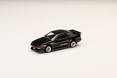 (Pre-Order) 1/64 Hobby Japan HJ648052BK Toyota Sprinter Trueno GT APEX (AE86) Late Version Black Limited JDM Style Black Metallic