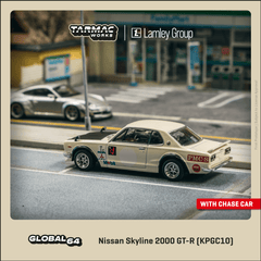 (Pre-Order) 1/64 Tarmac T64G-043-WH2 Nissan Skyline 2000 GT-R (KPGC10) White