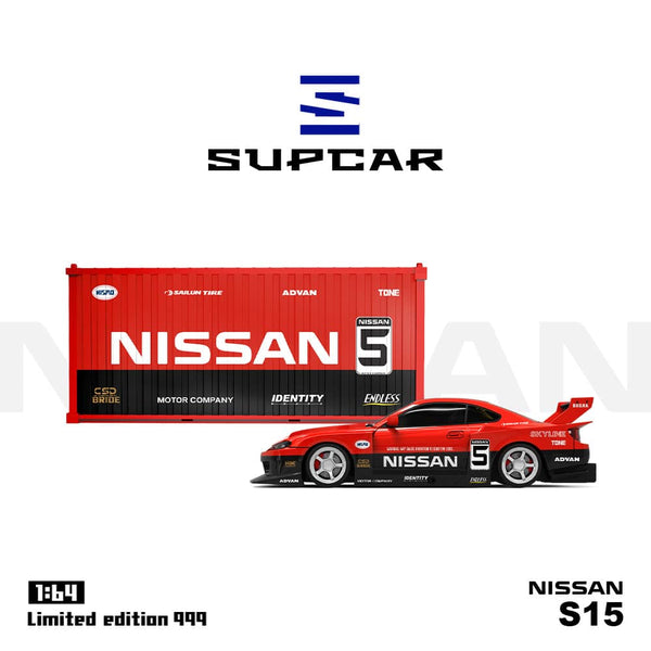1/64 SupCar SC64011 Nissan Silvia S15 Red/ Black #5 w