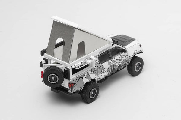 1/64 GCD 529 Toyota Tacoma N300 Widebody Camper White LHD