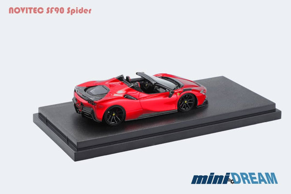 Dream Models 1/64 Ferrari ミニカー Pre-Order) 1/64 Mini Dream MDFSF90R Novitec SF90 Spider Red