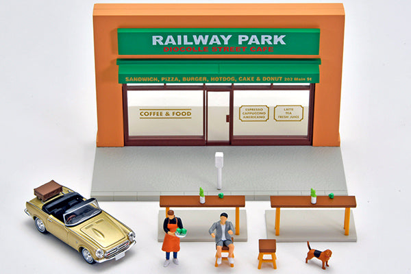 1/64 Tomytec Diorama Collection64 #CarSnap27a Cafe Terrace 2 w