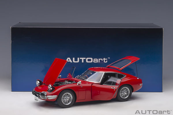 1/18 AUTOART 78761 Toyota 2000 GT (Red with Metal Wire Spoke