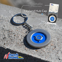 Keychain - Leyland Hub Cap (Blue)