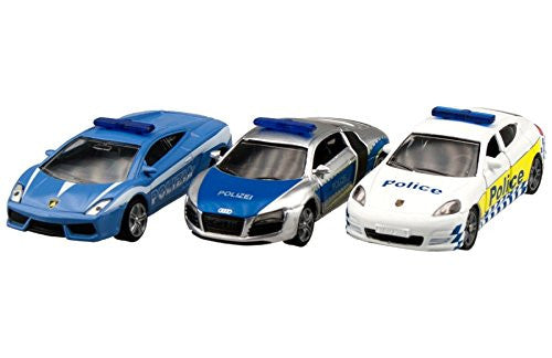 police toy car set