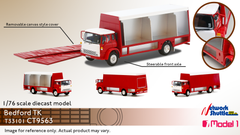 1/76 Model 1 T33101 Bedford Truck Red (Red Frame/ White Mirror) - CT9563