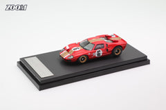 (Pre-Order) 1/64 Zoom ZFGT40R#16 Ford GT40 Mk2 Red #16