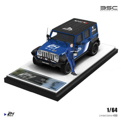 (Pre-Order) 1/64 BSC BSCJWN24F Jeep Wrangler Nürburgring 24h w/ Figurine
