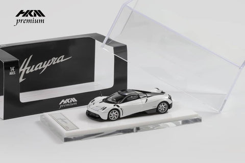 (Pre-Order) 1/64 HKM Premium HKMPHW Pagani Huayra Coupe 2014 Glacier White LHD