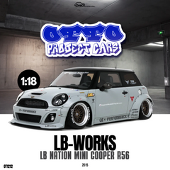(Pre-Order) 1/18 OttOmobile OT1212 LB-Works LB Nation Mini Cooper R56 2015 Grey