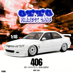 (Pre-Order) 1/18 OttOmobile OT1284 406 by Khyzyl Saleem 2024 White