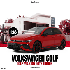 (Pre-Order) 1/18 OttOmobile OT1322 Volkswagen Golf Mk8 GTi 50th Edition 2024 Tornado Red