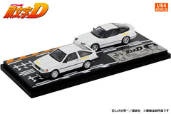 (Pre-Order) 1/64 Modeler's MD64221 Initial D Set Vol.21 Takeuchi Itsuki Levin (AE85) & Kenji 180SX
