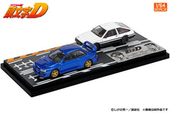 (Pre-Order) 1/64 Modeler's MD64222 Initial D Set Vol.22 Fujiwara Takumi Trueno (AE86) & Fujiwara Bunta Impreza (GC8)