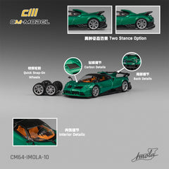 1/64 CM Model CM64-IMOLA-10 Pagani Imola Metallic Emerald Green
