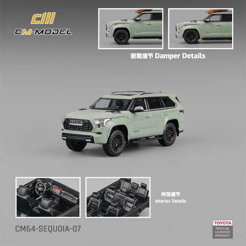 (Pre-Order) 1/64 CM Model CM64-SEQUOIA-07 Toyota Sequoia Cyan