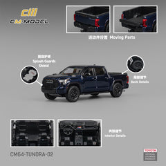 (Pre-Order) 1/64 CM Model CM64-TUNDRA-02 Toyota Tundra Metallic Blue