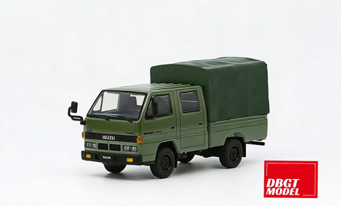 (Pre-Order) 1/64 DBGT Model DMINHR87AG Isuzu NHR 1987 Army Green LHD w/ Canvas