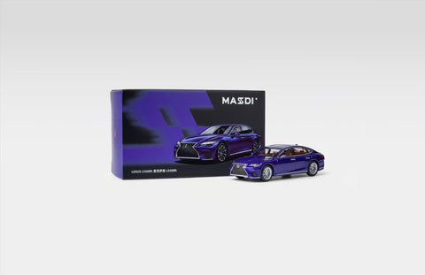 (Pre-Order) 1/64 Massdi LEX1104 Lexus LS500h Sapphire Blue