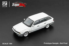1/64 DCM DCMBE34W BMW E34 5-Series Touring Ivory White