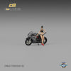 1/64 CM Model CM64-F3ROSSO-02 MV Agusta F3 Rosso Metallic Gray w/ Figurine