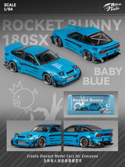 (Pre-Order) 1/64 Micro Turbo MTN180SXBL Pandem S13 Silvia 180SX Baby Blue