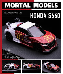 (Pre-Order) 1/64 Mortal MHS660MD Honda S660 Mugen McDonald's