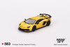 (Pre-Order) 1/64 Mini GT MGT00563-R Lamborghini Aventador SVJ New Giallo Orion RHD