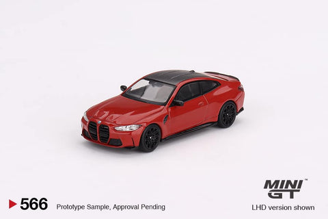1/64 Mini GT MGT00566-R BMW M4 Competition (G82) Toronto Red Metallic RHD
