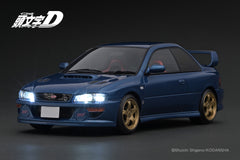 1/18 Ignition Model IG3539 Initial D Subaru Impreza WRX Type R STi Version V (GC8) Blue w/ LED Light