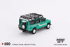 (Pre-Order) 1/64 Mini GT MGT00590-R Land Rover Defender 110 1985 County Station Wagon Trident Green RHD