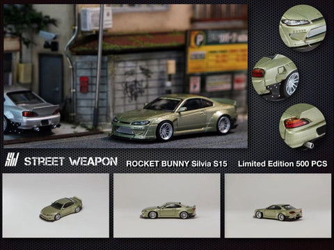 1/64 Street Weapon SWNSS15JG Rocket Bunny Silvia S15 Jade Green