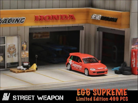 1/64 Street Weapon SWHCEG6SNGR Honda Civic EG6 Supreme No Good Racing