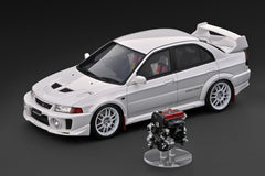 (Pre-Order) 1/18 Ignition Model IG4018 Mitsubishi Lancer Evolution V (CP9A) White w/ 4G63 Engine
