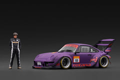 (Pre-Order) 1/18 Ignition Model IG4042 RWB 993 Matte Purple w/ Mr. Nakai