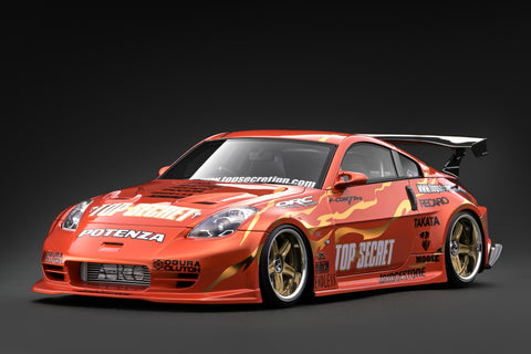 (Pre-Order) 1/18 Ignition Model IG4050 Top Secret Fairlady Z (Z33) Orange Metallic