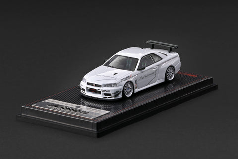 (Pre-Order) 1/64 Ignition Model IG4092 Nissan Skyline GT-R Mine's (R34) White
