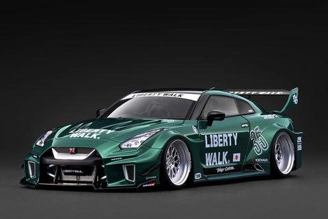 (Pre-Order) 1/18 Ignition Model IG4140 LB-Silhouette Works GT Nissan 35GT-RR Green Metallic