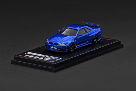 (Pre-Order) 1/64 Ignition Model IG4174 Nissan Skyline GT-R (BNR34) Nismo Customized Blue Metallic