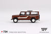 (Pre-Order) 1/64 Mini GT MGT00734-R Land Rover Defender 110 1985 County Station Wagon Russet Brown RHD