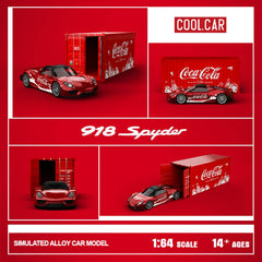 (Pre-Order) 1/64 Cool Car CCP918C Porsche 918 Spyder Coke