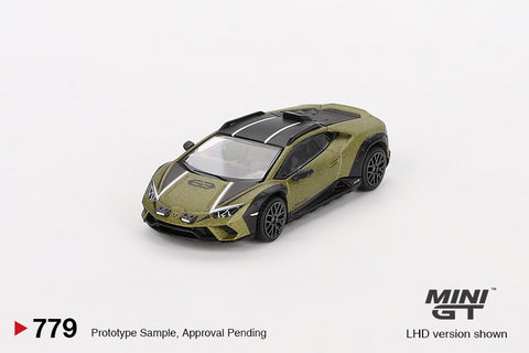 (Pre-Order) 1/64 Mini GT MGT00779-R Lamborghini Huracán Sterrato Verde Gea Matt RHD