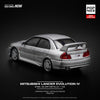 (Pre-Order) 1/64 Pop Race PR640140 Mitsubishi Lancer Evolution 4 Steel Silver