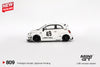 (Pre-Order) 1/64 Mini GT MGT00809-L LB-Works x Abas Works Abarth 595 Gara White LHD